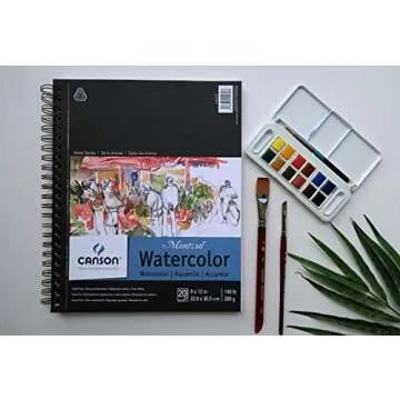 Canson Artist Watercolor Paper Pad 5.5x8.5 - 12 Sheets