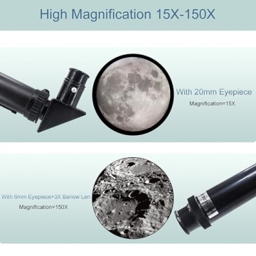 Beginner-friendly 70mm Telescope with Phone Adapter