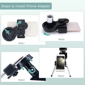 Beginner-friendly 70mm Telescope with Phone Adapter