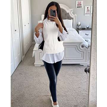 PRETTYGARDEN Stylish Women's Mock Neck Sweater Vest