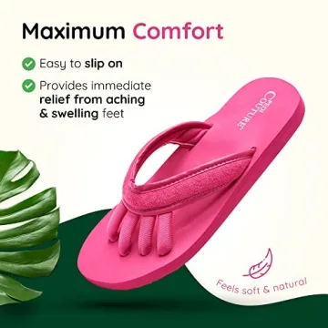 Comfortable Pedicure Sandals with Toe Separators for Women
