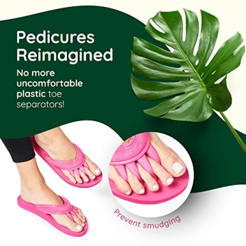 Comfortable Pedicure Sandals with Toe Separators for Women