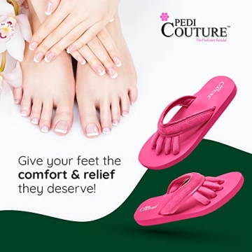 Comfortable Pedicure Sandals with Toe Separators for Women