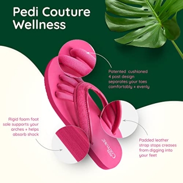 Comfortable Pedicure Sandals with Toe Separators for Women