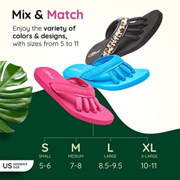 Comfortable Pedicure Sandals with Toe Separators for Women
