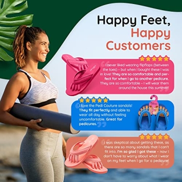 Comfortable Pedicure Sandals with Toe Separators for Women