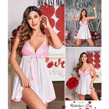 Avidlove Women's Lace Babydoll - Romantic Sleepwear