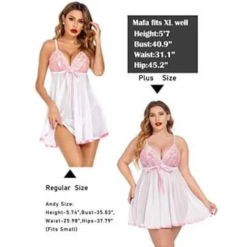 Avidlove Women's Lace Babydoll - Romantic Sleepwear