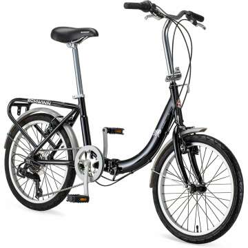 Schwinn Loop Folding Bike with 7-Speed and Rack
