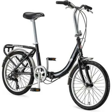 Schwinn Loop Folding Bike with 7-Speed and Rack