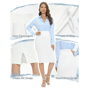 Stylish Tapata Women's Pencil Skirt for Office & Casual Wear