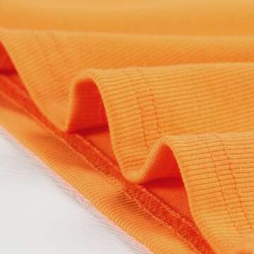 Artfish Women Casual Basic Sleeveless High Neck Rib-Knit Front Racerback Crop Tank Top (01#Orange, XS)