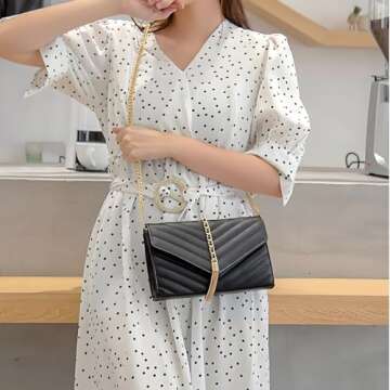 YXBQueen Woven Bag for Women - Stylish Black Vegan Leather Shoulder Bag