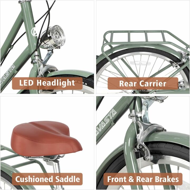 AVASTA 26" Women's Hybrid Bike - Step Through Comfort