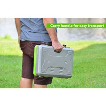 Flame King VT-101 2-Burner Portable Camping Stove Grill, Great for Outdoor Cooking, Backpacking, Compatible with 1LB Propane Gas Bottle