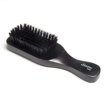 Diane 100% Boar Bristle Club Brush for Waves and Smoothing - Fine to Medium Hair Detangler for Men a...