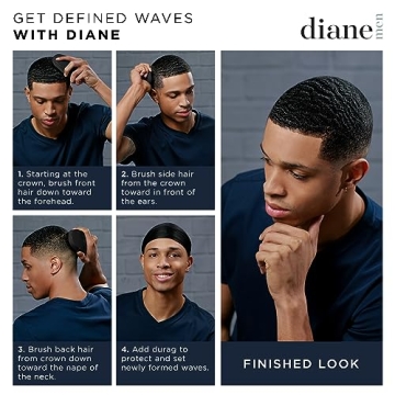 Diane Boar Bristle Wave Brush for Smooth Hair Styling