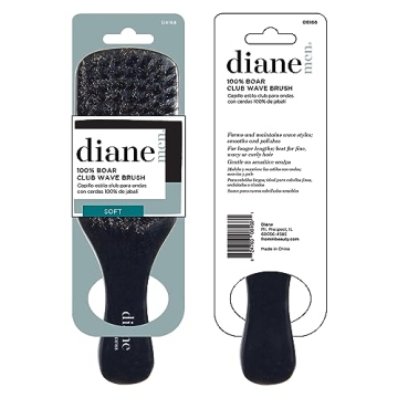 Diane Boar Bristle Wave Brush for Smooth Hair Styling
