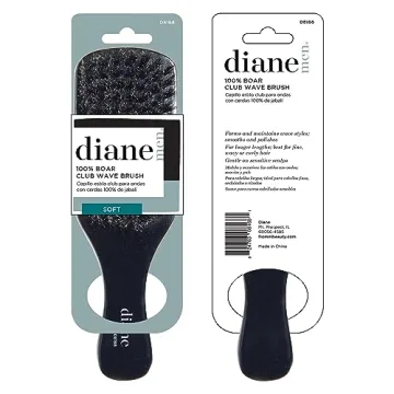 Diane Boar Bristle Wave Brush for Smooth Hair Styling