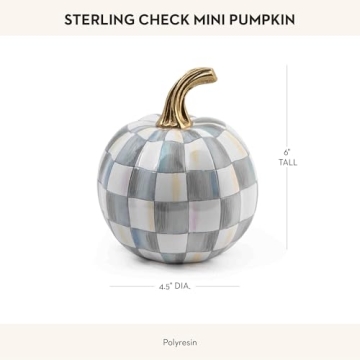MacKenzie-Childs Mini Decorative Pumpkin for Autumn Decor