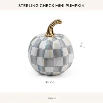 MacKenzie-Childs Mini Decorative Pumpkin for Autumn Decor