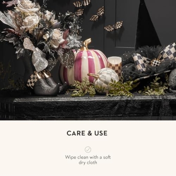 MacKenzie-Childs Mini Decorative Pumpkin for Autumn Decor