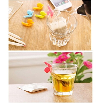 Snail Shape Silicone Tea Bag Holder Set for Tea Lovers
