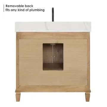 Altair Design Solana 36" Wood Vanity in Weathered Fir Brown