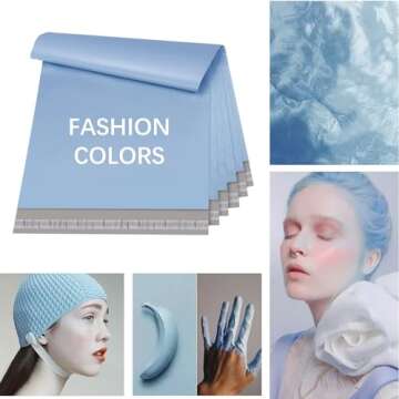 Metronic Poly Mailers 10x13 100 Pcs | Medium Size Shipping Bags for Clothing | Large Poly Mailer Bags, Shipping Envelopes, Mailing Bags for Small Business,Waterproof and Tear-Proof Poly Bags Blue