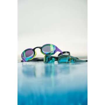 Arena Unisex Cobra Ultra Swipe Racing Swim Goggles for Men and Women Swipe Anti-Fog Technology Polycarbonate Mirror Lens, Yellow Copper/White