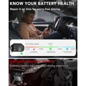 Retractable Car Charger, 4 in 1 Fast Car Phone Charger 66W, 2 Retractable Cables and USB Car Charger, Compatible with iPhone 16/15/14/13/12/11,Galaxy,Pixel