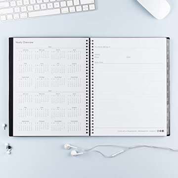 Blue Sky 2022 Weekly & Monthly Planner, 8.5" x 11", Flexible Cover, Wirebound, Enterprise (131790)