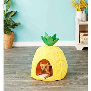 YML Pineapple Pet Bed House for Small Animals, Cats and Dogs (FH034_1)