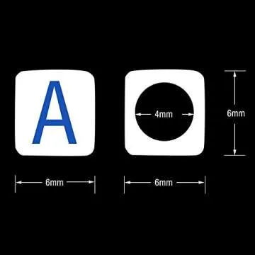 JPSOR 800 Pcs Colorful Letter Beads for Crafts