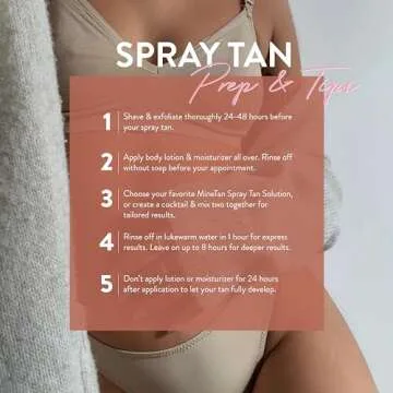 MineTan Spray Tan Solution | Absolute - Best Sunless Fake Tanning Solution for an Ultra Deep Dark Skin Finish, Infused with Powerful Antioxidants & Oils, Salon Professional Formula, 33.8 Fl Oz
