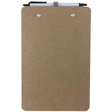 Trade Quest Pen Holder Memo Clipboards 6'' x 9'' (12 - Pack) (Pen Included)