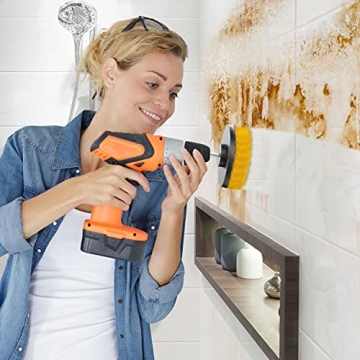 SCRUBIT Drill Brush Set for All Purpose Household Cleaning