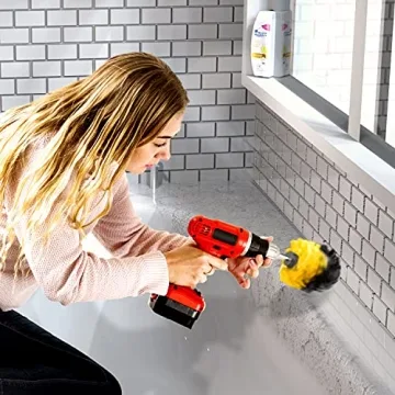 SCRUBIT Drill Brush Set for All Purpose Household Cleaning