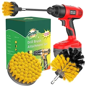 SCRUBIT Drill Brush Set for All Purpose Household Cleaning