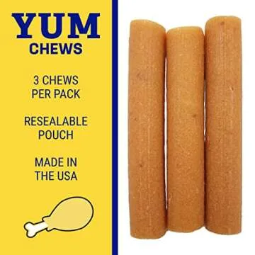 Himalayan Dog Chew Original Yak Cheese Dog Chews, 100% Natural, Long Lasting, Gluten Free, Healthy & Safe Dog Treats, Lactose & Grain Free, Protein Rich, Chicken Flavor, 4.5 oz Resealable Pouch