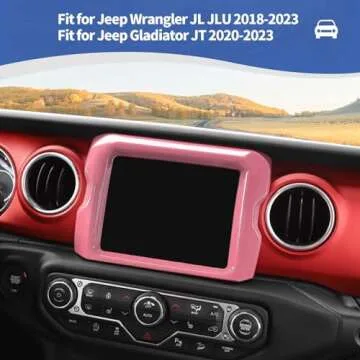 RT-TCZ Pink Center Console Trim for Jeep Wrangler JL 2018-2023