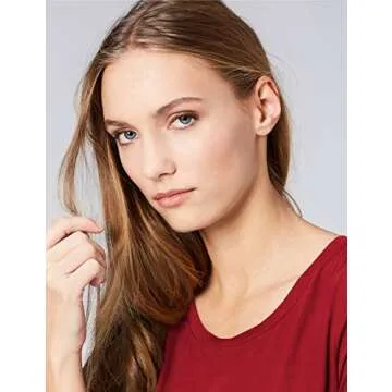 Daily Ritual Women's Short-Sleeve T-Shirt Dress, Deep Red