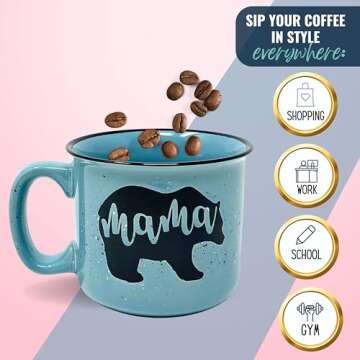 Mama Bear Coffee Mug - Perfect Gift for Moms & Wives