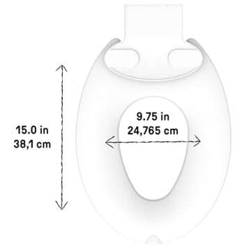 Ingenuity: ity by Ingenuity Flip & Sit Potty Seat (White) – Easy to Set Up & Remove Potty Training Seat That Attaches to Adult Toilet Seat