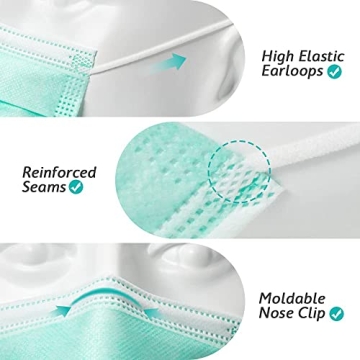 LEVENIS Face Masks 50 Pack - Comfortable and Breathable