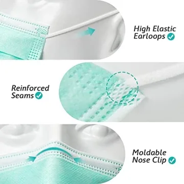 LEVENIS Face Masks 50 Pack - Comfortable and Breathable