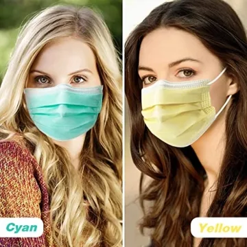 LEVENIS Face Masks 50 Pack - Comfortable and Breathable