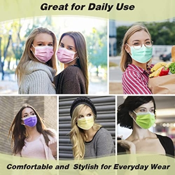 LEVENIS Face Masks 50 Pack - Comfortable and Breathable