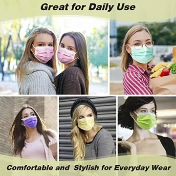 LEVENIS Face Masks 50 Pack - Comfortable and Breathable