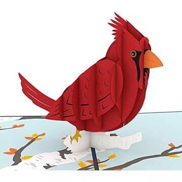Lovepop Everyday Pop-Up Card - Cardinal 3D Greeting Card for All Occasions